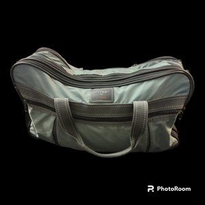 LePointe by Skyway Green Duffle Bag Carry On Travel Bag Shoulder Strap - VINTAGE
